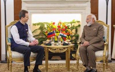 Erbprinz Alois zu bilateralen Gesprächen bei Premierminister Modi