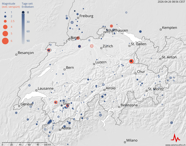 Erdbeben am 26.4.2026