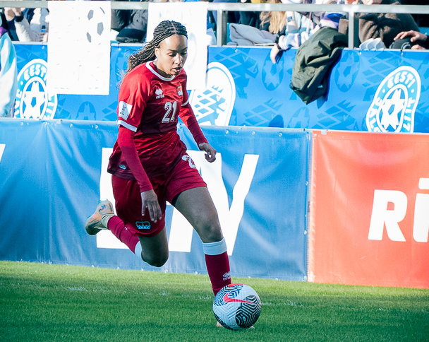 Spiel in der Women's Nations League gegen Estland in Tallinn.