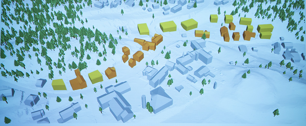 Visualisierung der geplanten Kernzone in Schellenberg