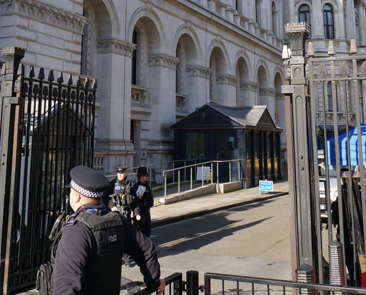 Eingang zur Downing Street