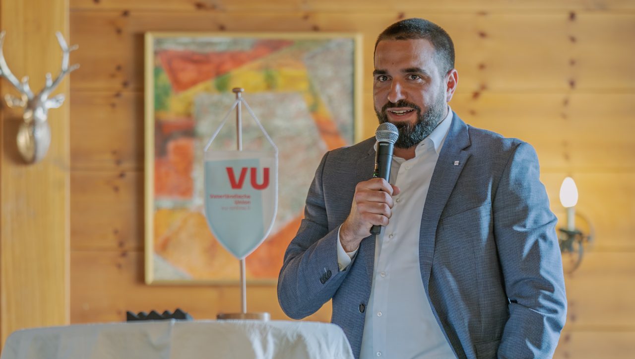 Fabian Wolfinger bei der Nominateion als Vorsteherkandidat