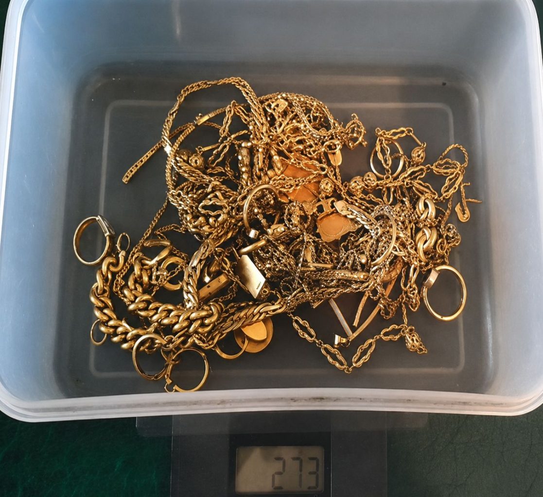 Sichergestelltes Gold