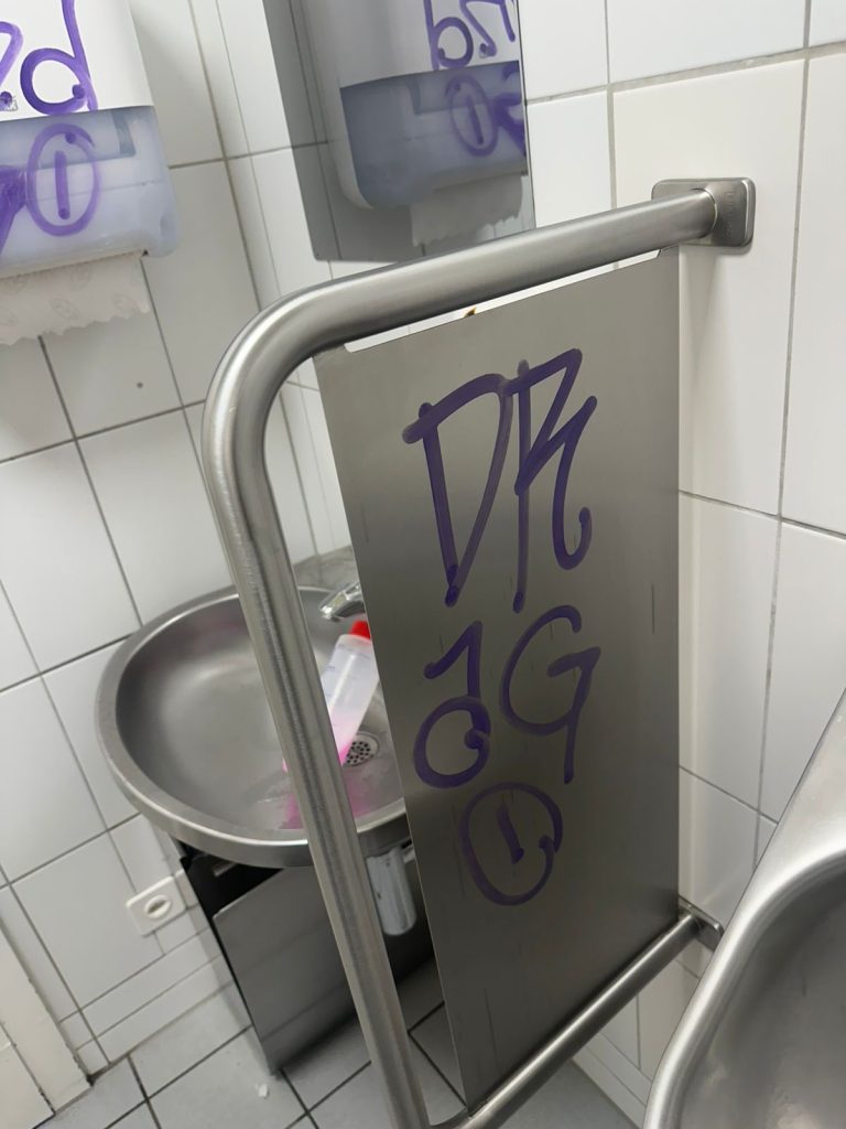 Sachbeschädigung durch Sprayereien
