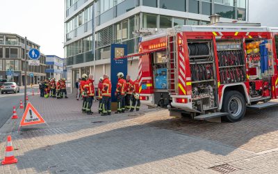 Feuerwehreinsatz bei der Sigma Bank