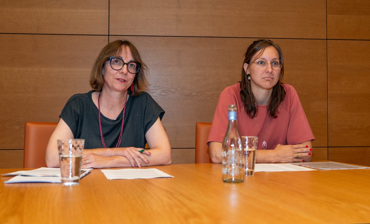 Pressekonferenz der Freien Liste mit Manuela Haldner-Schierscher und Sandra Fausch