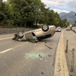 Personenwagen überschlägt sich in Schaan
