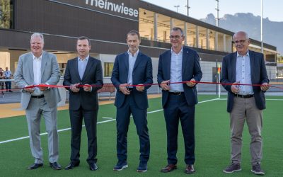 Die neue Rheinwiese ist eröffnet – Heimat für sieben Vereine