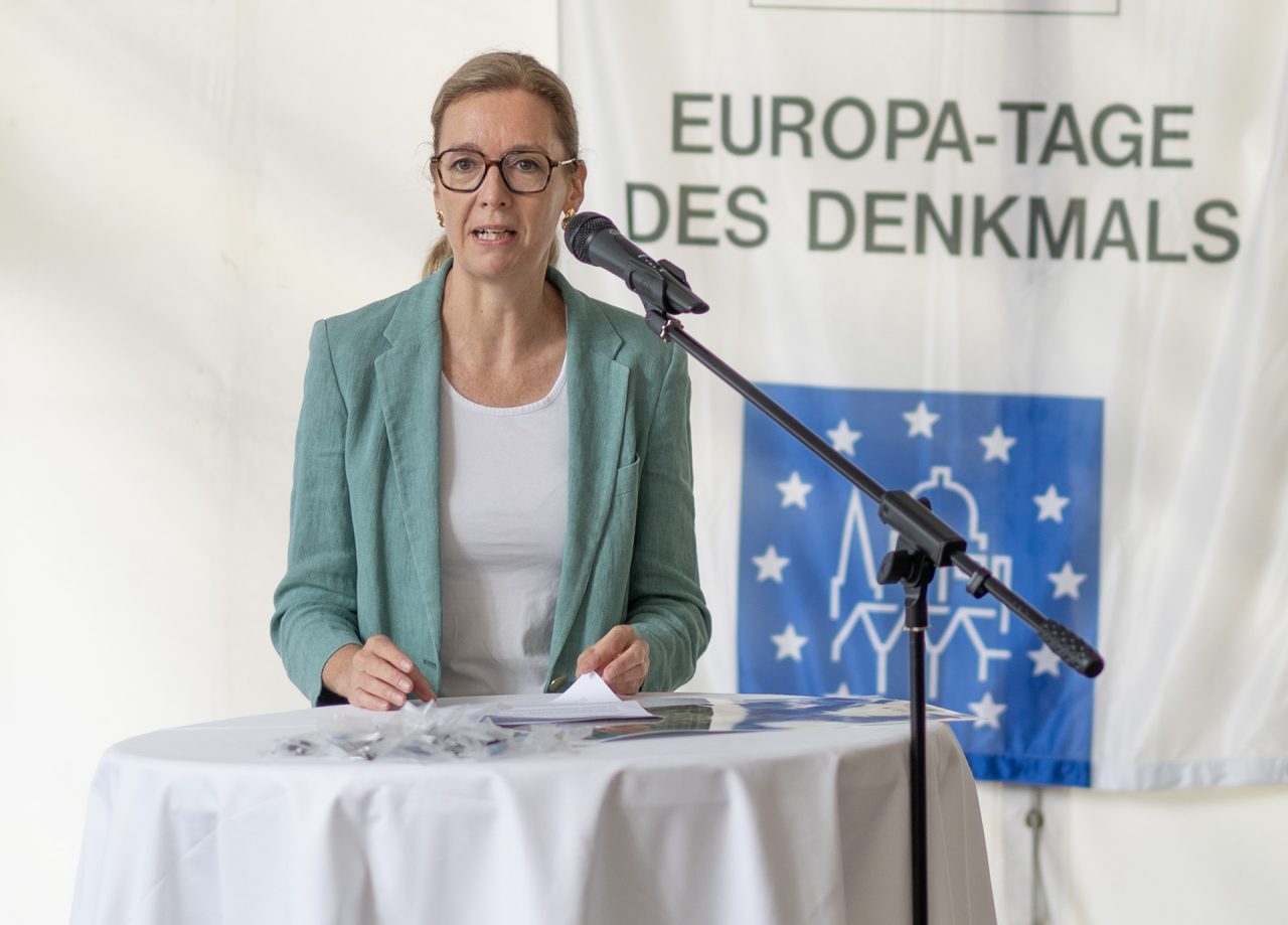 Sabine Monauni beim Tag des Denkmals