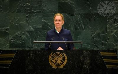 Monauni warnt in New York vor einer Welt, in der Macht über dem Recht steht