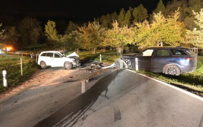 Verkehrsunfall auf der Bergstrasse