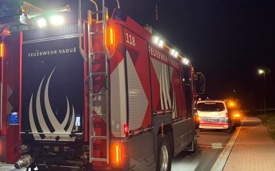 Küchenbrand in Vaduz: Zwei Personen im Spital