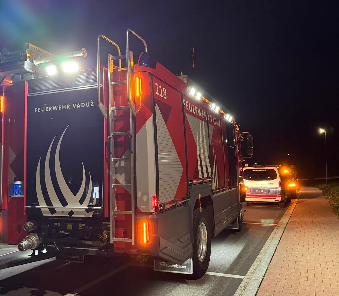 Küchenbrand in Vaduz