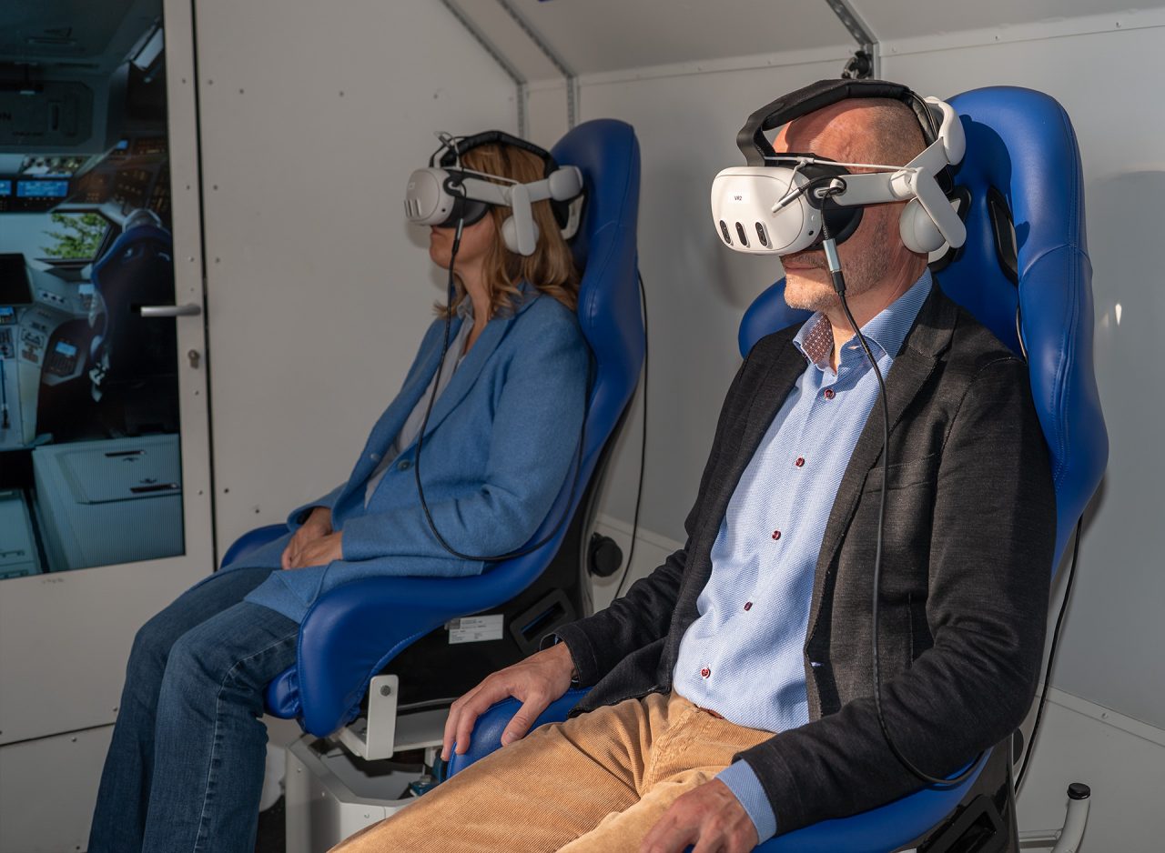 Eröffnung SpaceBuzz in Vaduz mit Regierungsrat Hubert Büchel